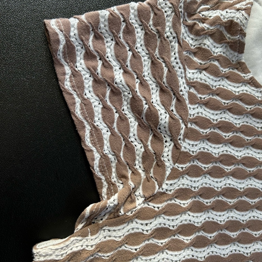 Roz & Ali‎ Women's 3X Pullover Top Lined Textured Cap Sleeve Business Casual - Picture 4 of 11